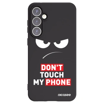 Picasee Μαύρη θήκη σιλικόνης για Samsung Galaxy S23 FE S711B - Angry Eyes - Transparent