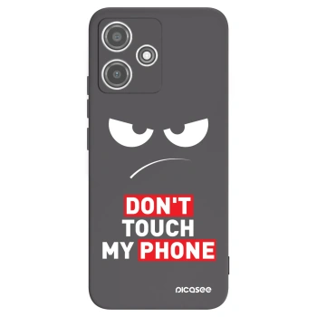 Picasee Μαύρη θήκη σιλικόνης για Xiaomi Redmi 12 5G - Angry Eyes - Transparent