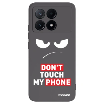 Picasee Μαύρη θήκη σιλικόνης για Xiaomi Poco X6 Pro - Angry Eyes - Transparent