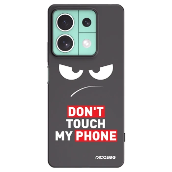 Picasee Μαύρη θήκη σιλικόνης για Xiaomi Redmi Note 13 5G - Angry Eyes - Transparent