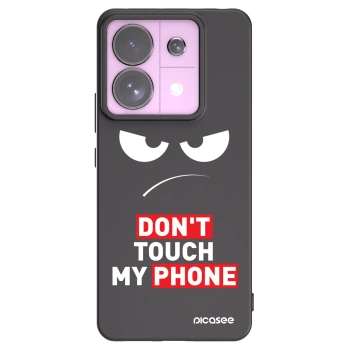 Picasee Μαύρη θήκη σιλικόνης για Xiaomi Redmi Note 13 Pro 5G - Angry Eyes - Transparent