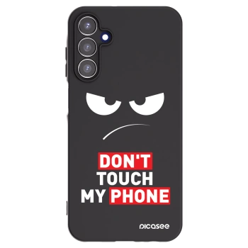 Picasee Μαύρη θήκη σιλικόνης για Samsung Galaxy A15 A156B 5G - Angry Eyes - Transparent