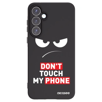 Picasee Μαύρη θήκη σιλικόνης για Samsung Galaxy A55 5G A556B - Angry Eyes - Transparent