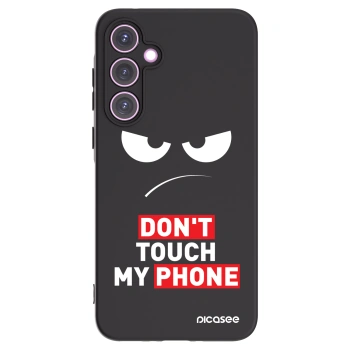 Picasee Μαύρη θήκη σιλικόνης για Samsung Galaxy A35 5G A356B - Angry Eyes - Transparent