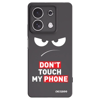 Picasee Μαύρη θήκη σιλικόνης για Xiaomi Redmi Note 13 4G - Angry Eyes - Transparent