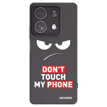 Picasee Μαύρη θήκη σιλικόνης για Xiaomi Redmi Note 13 Pro 4G - Angry Eyes - Transparent