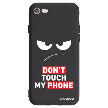 Picasee Μαύρη θήκη σιλικόνης για Apple iPhone 8 - Angry Eyes - Transparent