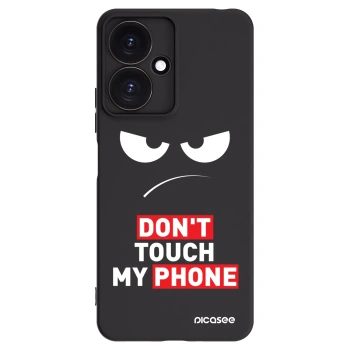 Picasee Μαύρη θήκη σιλικόνης για Xiaomi Redmi 13C 5G - Angry Eyes - Transparent
