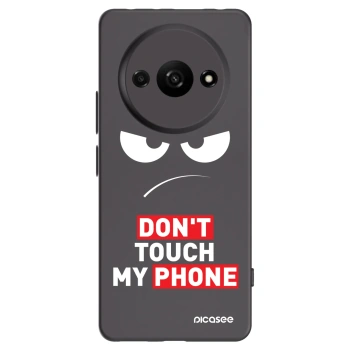 Picasee Μαύρη θήκη σιλικόνης για Xiaomi Redmi A3 - Angry Eyes - Transparent