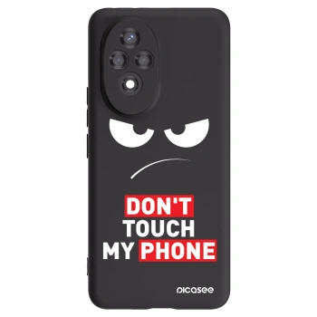 Picasee Μαύρη θήκη σιλικόνης για Honor 200 5G - Angry Eyes - Transparent