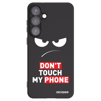 Picasee Μαύρη θήκη σιλικόνης για Samsung Galaxy S25+ 5G - Angry Eyes - Transparent