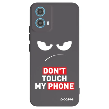 Picasee Μαύρη θήκη σιλικόνης για Motorola Moto G34 5G - Angry Eyes - Transparent