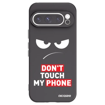 Picasee Μαύρη θήκη σιλικόνης για Google Pixel 9 Pro XL - Angry Eyes - Transparent