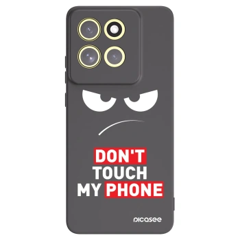 Picasee Μαύρη θήκη σιλικόνης για Motorola Moto G86 5G - Angry Eyes - Transparent