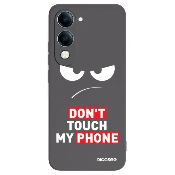 Picasee Μαύρη θήκη σιλικόνης για Vivo Y29s 5G - Angry Eyes - Transparent