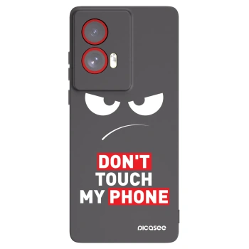 Picasee Μαύρη θήκη σιλικόνης για Motorola Edge 50 Fusion - Angry Eyes - Transparent