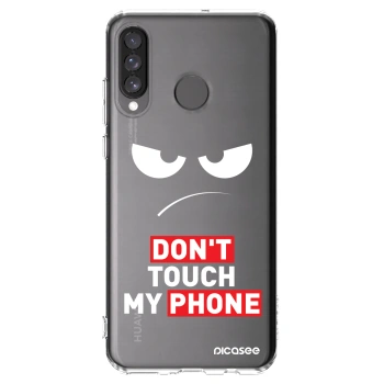 Picasee διαφανής θήκη σιλικόνης Huawei P30 Lite - Angry Eyes - Transparent