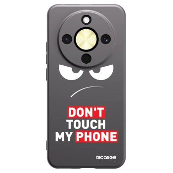 Picasee Μαύρη θήκη σιλικόνης για Honor Magic8 Lite 5G - Angry Eyes - Transparent