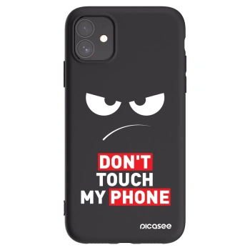 Picasee Μαύρη θήκη σιλικόνης για Apple iPhone 11 - Angry Eyes - Transparent