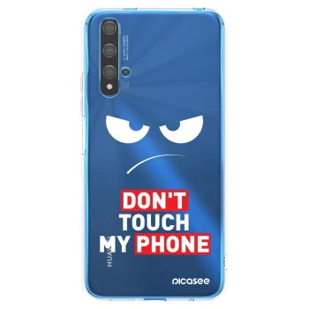 Picasee διαφανής θήκη σιλικόνης Huawei Nova 5T - Angry Eyes - Transparent