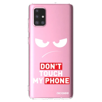 Picasee διαφανής θήκη σιλικόνης Samsung Galaxy A71 A715F - Angry Eyes - Transparent