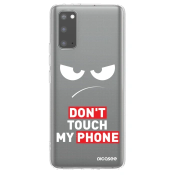 Picasee διαφανής θήκη σιλικόνης Samsung Galaxy S20 G980F - Angry Eyes - Transparent