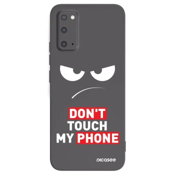 Picasee Μαύρη θήκη σιλικόνης για Samsung Galaxy S20 G980F - Angry Eyes - Transparent