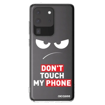 Picasee διαφανής θήκη σιλικόνης Samsung Galaxy S20 Ultra 5G G988F - Angry Eyes - Transparent