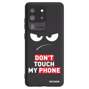 Picasee Μαύρη θήκη σιλικόνης για Samsung Galaxy S20 Ultra 5G G988F - Angry Eyes - Transparent