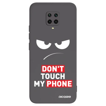 Picasee Μαύρη θήκη σιλικόνης για Xiaomi Redmi Note 9S - Angry Eyes - Transparent
