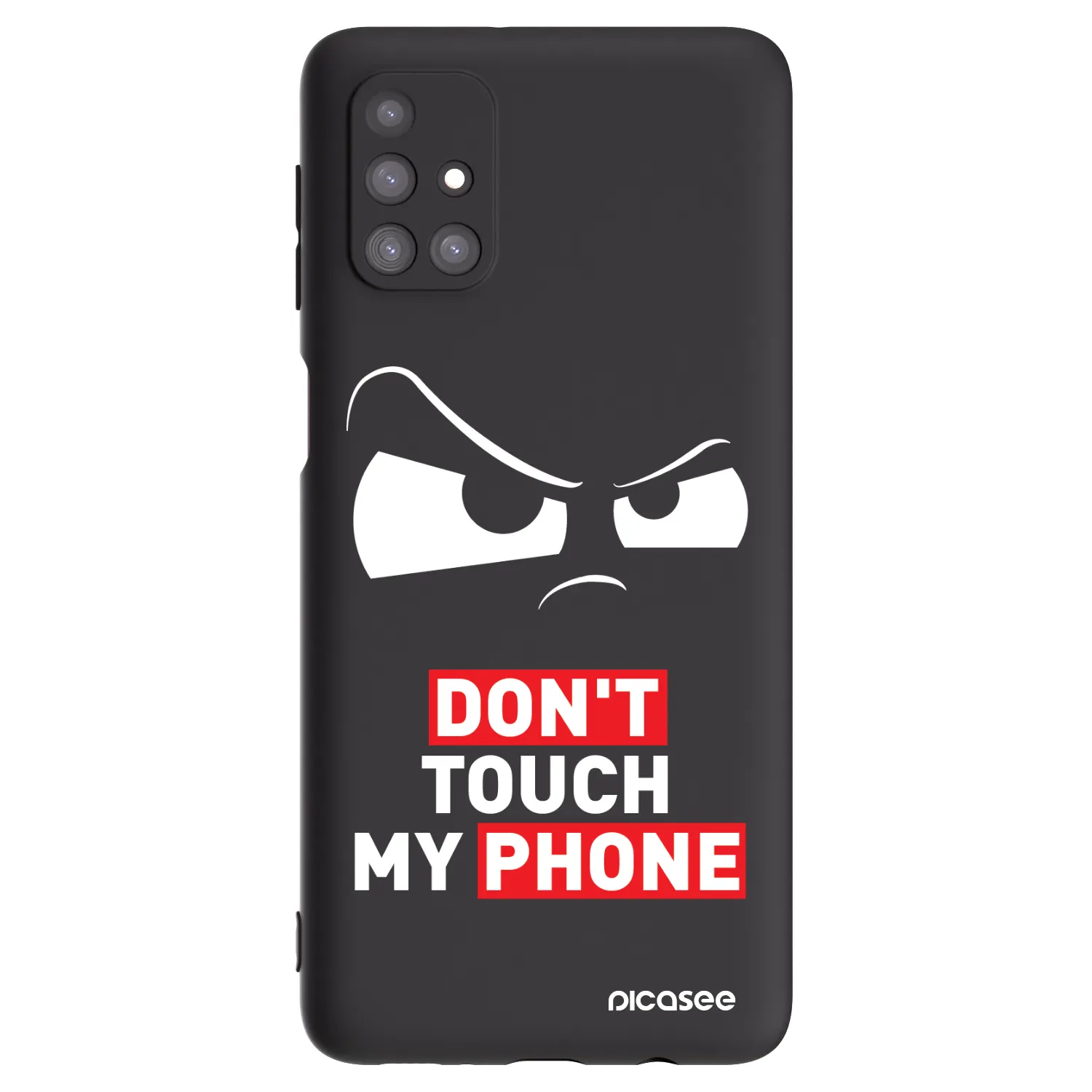 Picasee Μαύρη θήκη σιλικόνης για Samsung Galaxy M31s - Cloudy Eye - Transparent