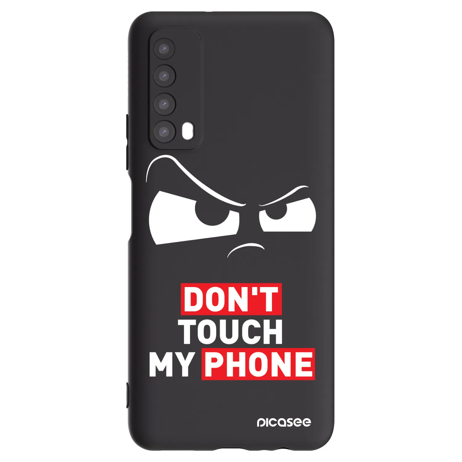 Picasee Μαύρη θήκη σιλικόνης για Huawei P Smart 2021 - Cloudy Eye - Transparent
