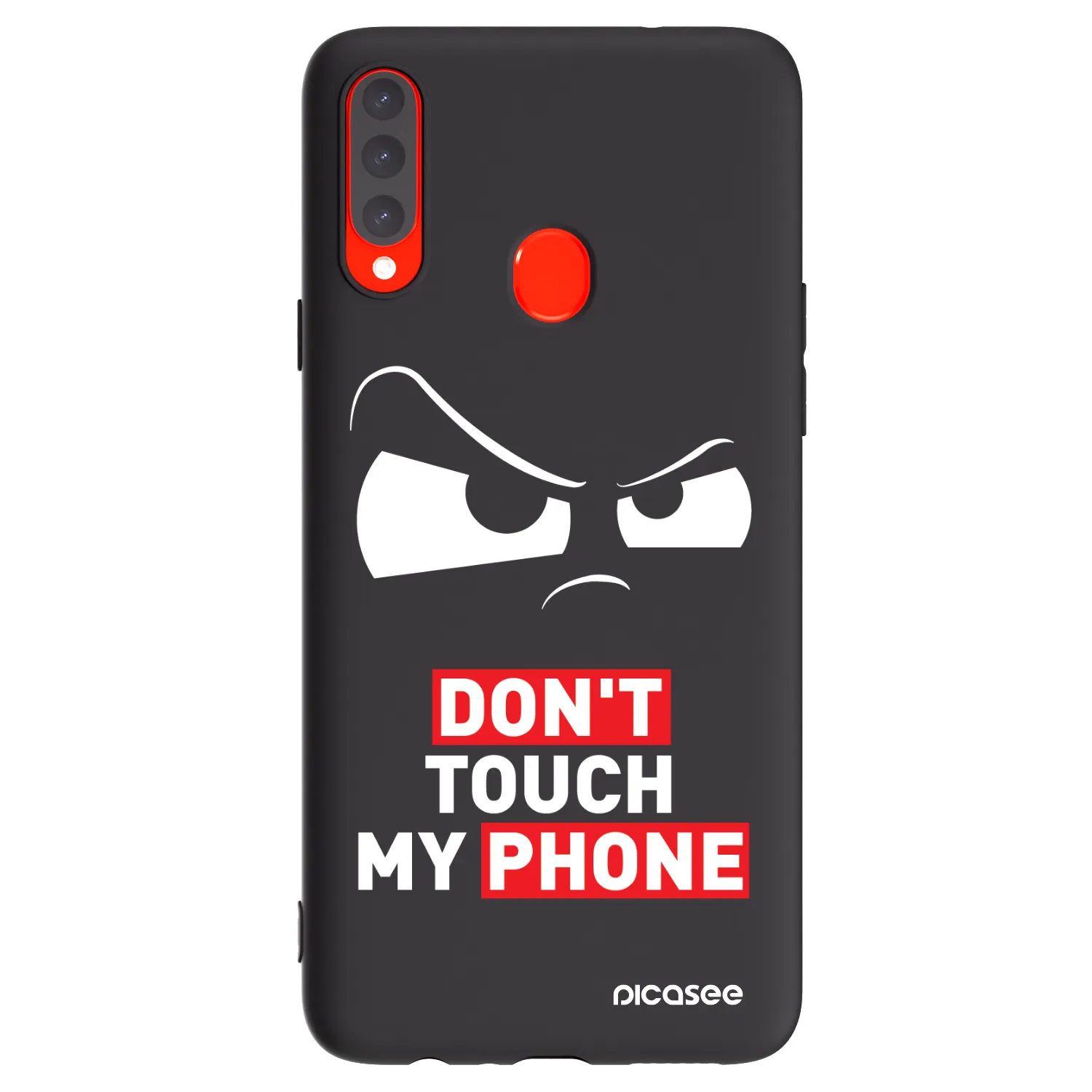 Picasee Μαύρη θήκη σιλικόνης για Samsung Galaxy A20s - Cloudy Eye - Transparent