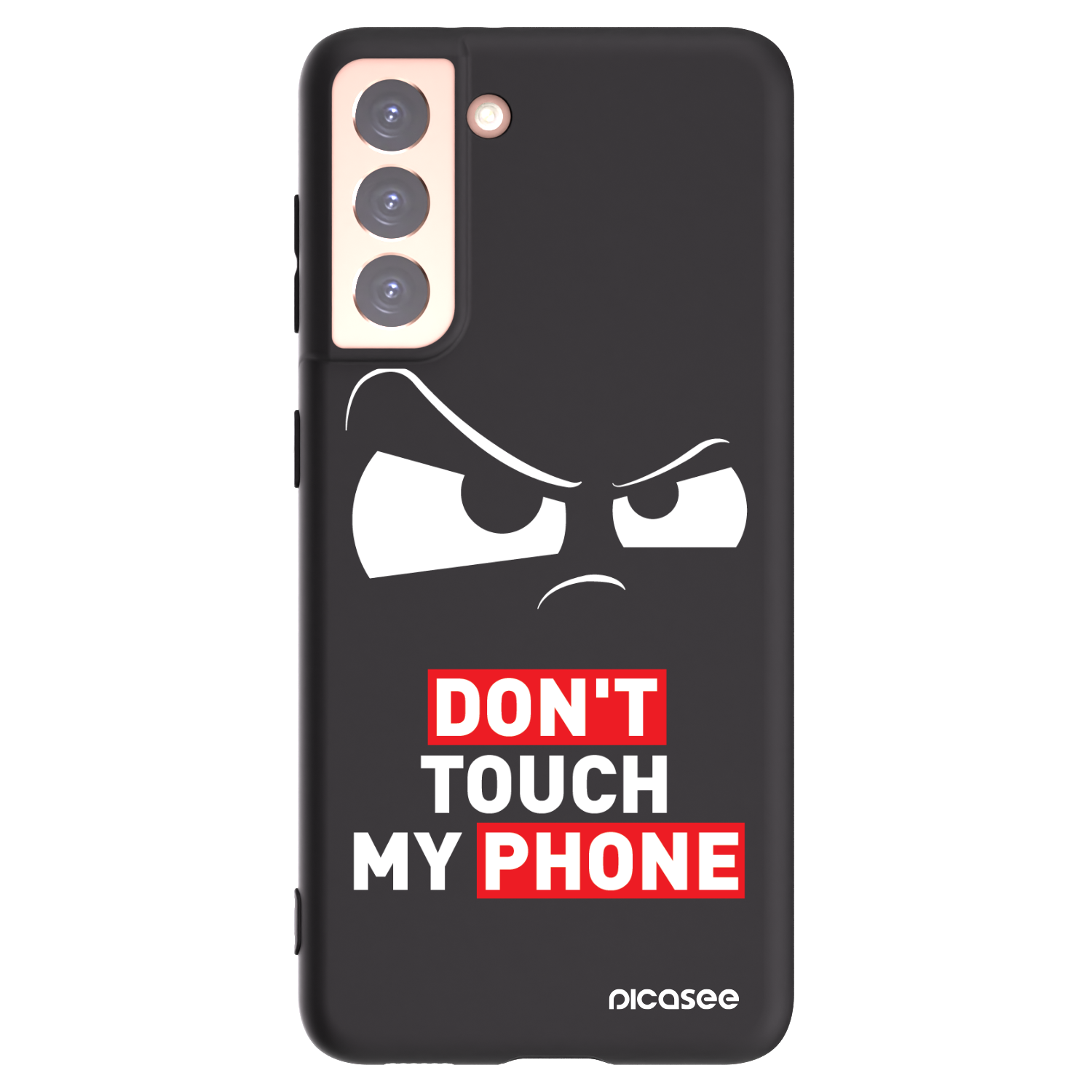 Picasee Μαύρη θήκη σιλικόνης για Samsung Galaxy S21 5G G991B - Cloudy Eye - Transparent