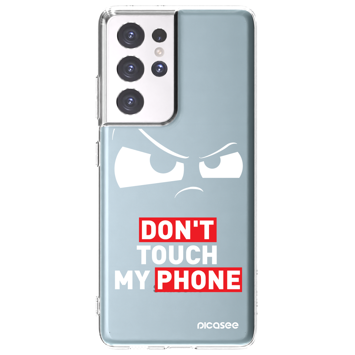 Picasee διαφανής θήκη σιλικόνης Samsung Galaxy S21 Ultra 5G G998B - Cloudy Eye - Transparent