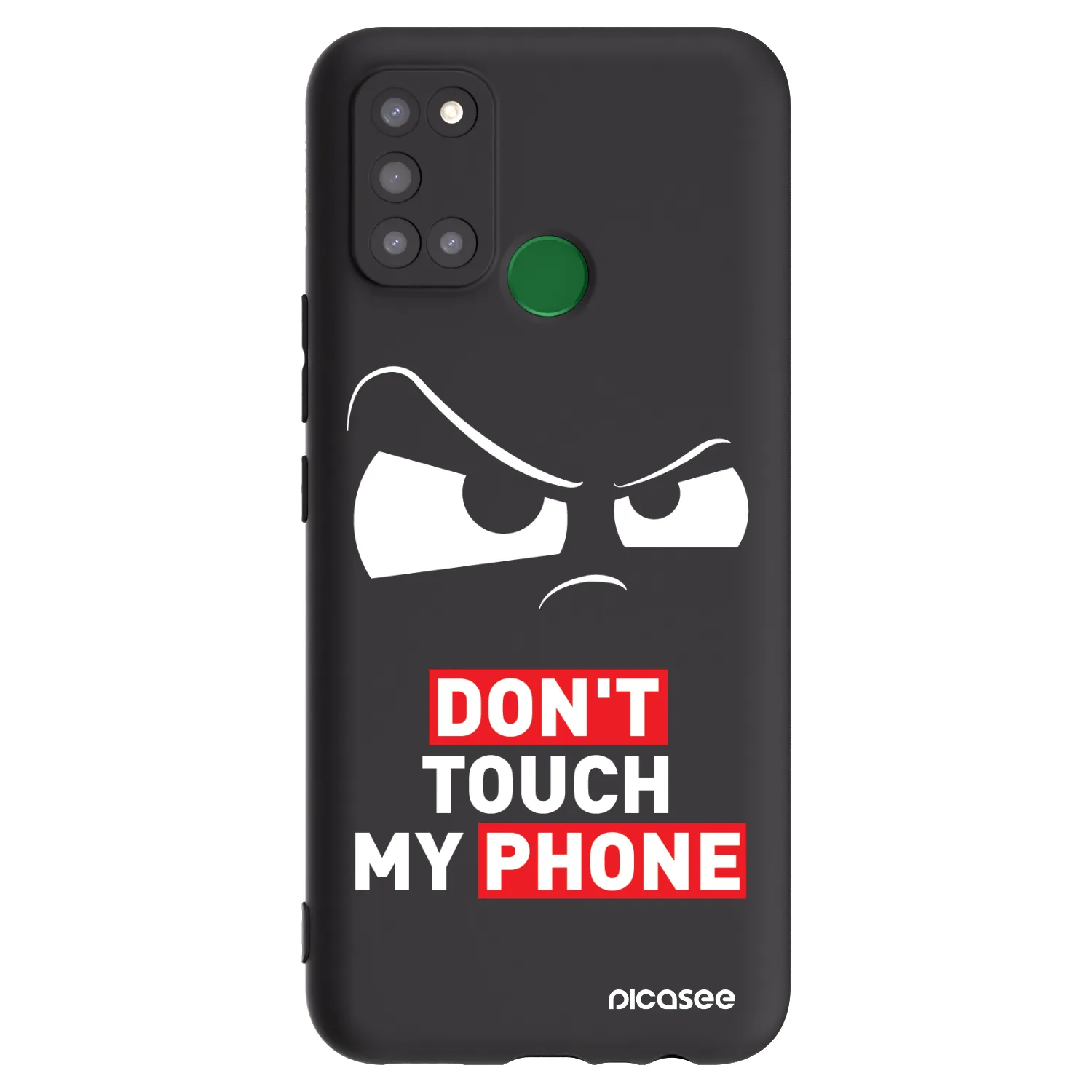 Picasee Μαύρη θήκη σιλικόνης για Realme 7i - Cloudy Eye - Transparent