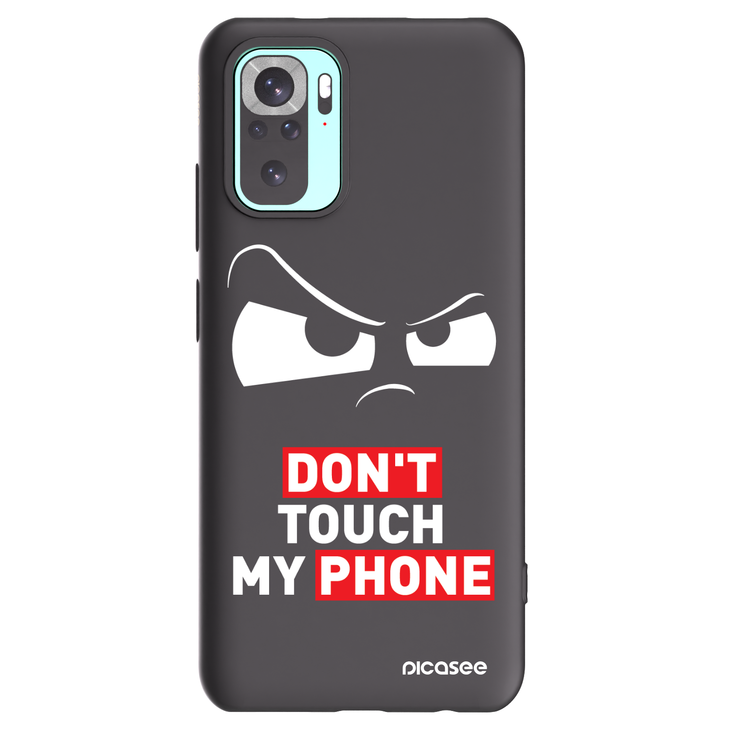 Picasee Μαύρη θήκη σιλικόνης για Xiaomi Redmi Note 10 Pro - Cloudy Eye - Transparent