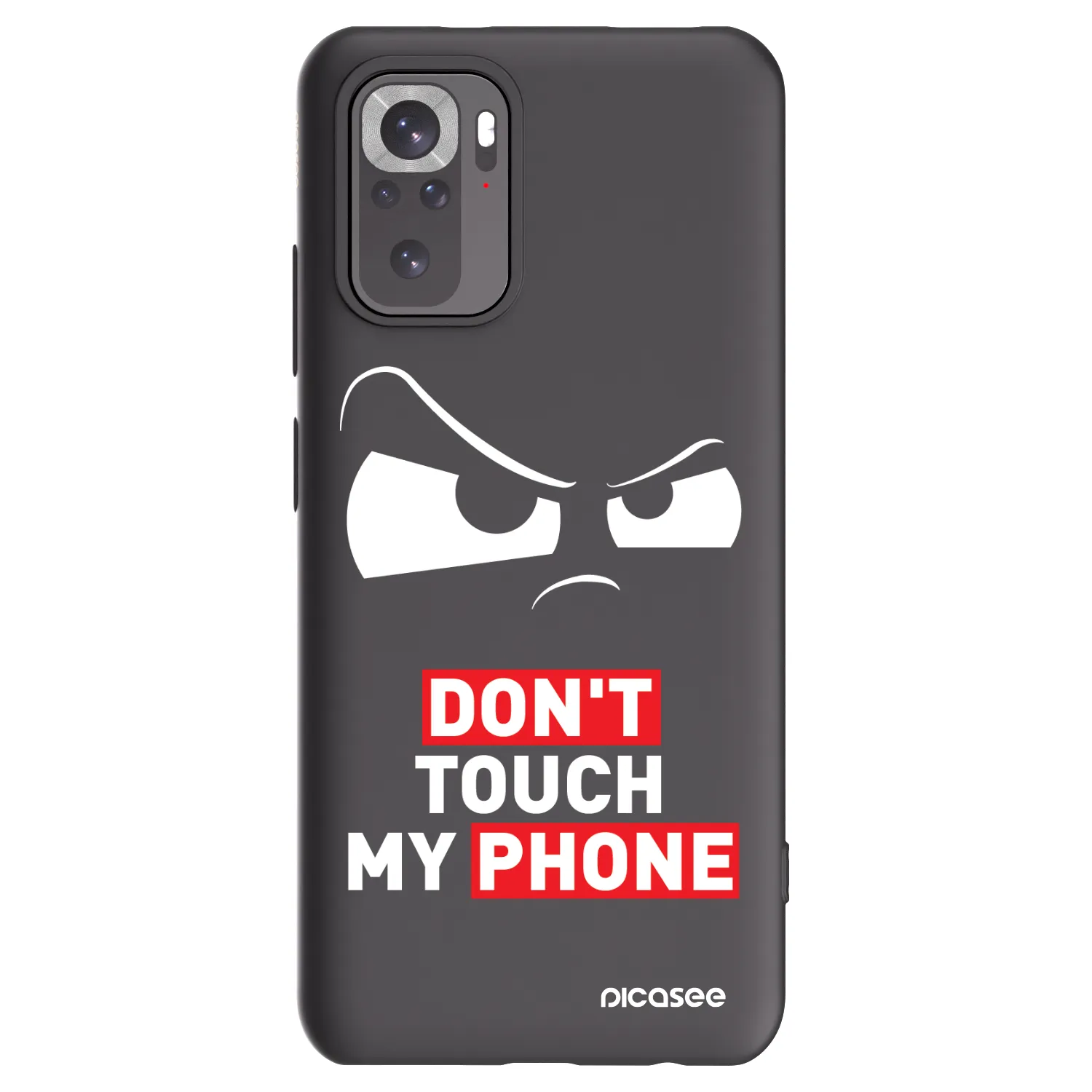 Picasee Μαύρη θήκη σιλικόνης για Xiaomi Redmi Note 10S - Cloudy Eye - Transparent