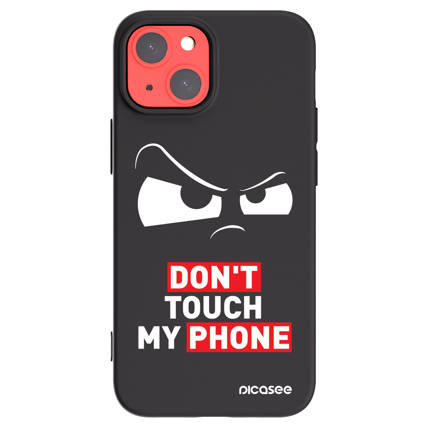 Picasee Μαύρη θήκη σιλικόνης για Apple iPhone 13 mini - Cloudy Eye - Transparent