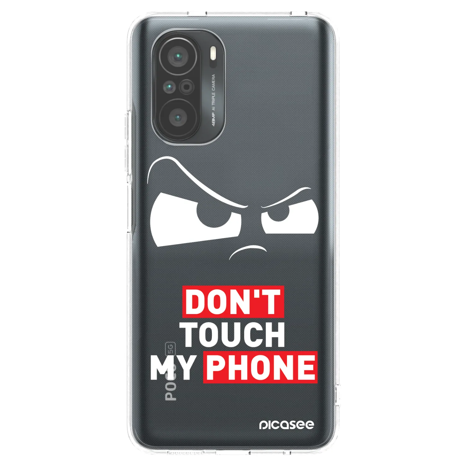 Picasee διαφανής θήκη σιλικόνης Xiaomi Poco F3 - Cloudy Eye - Transparent