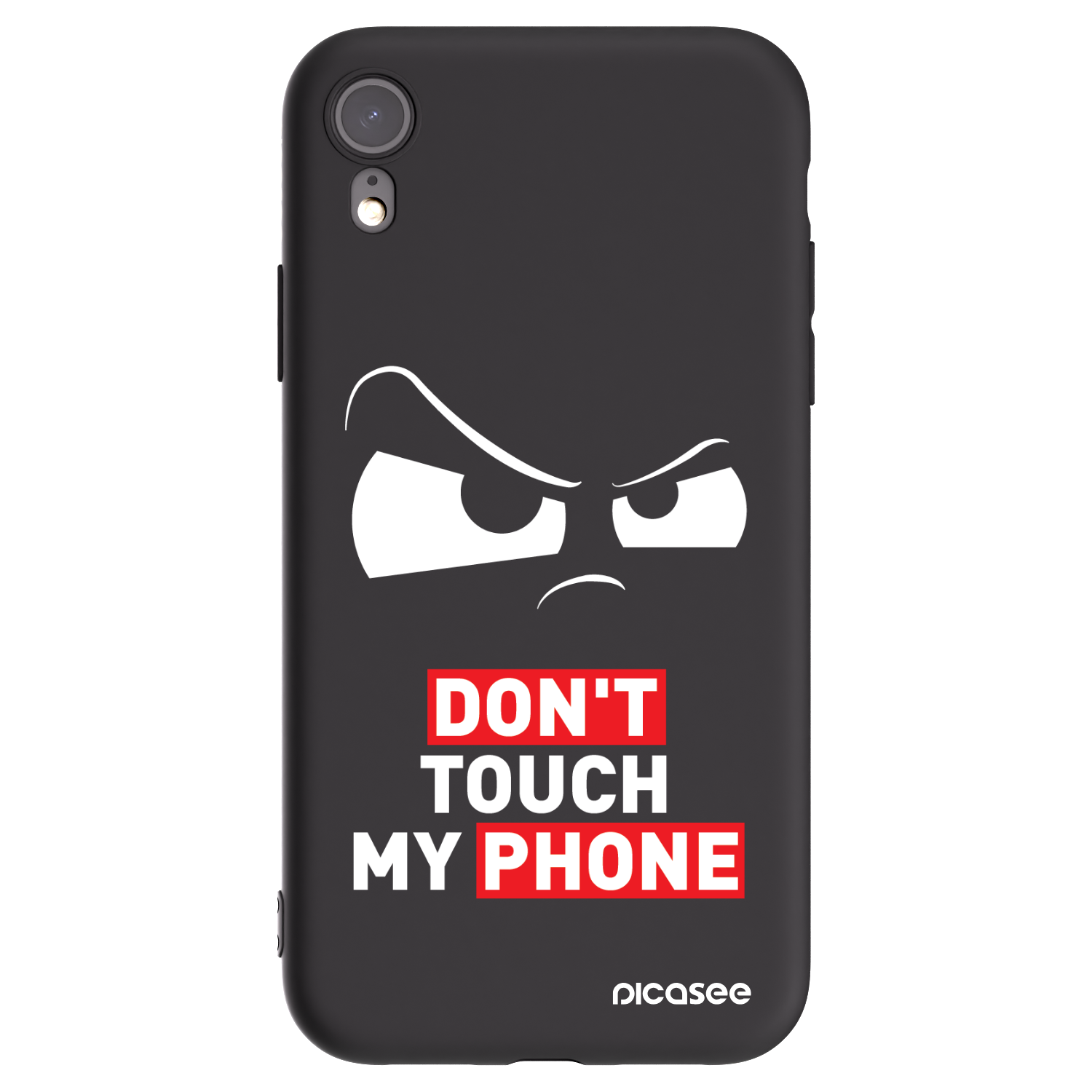 Picasee Μαύρη θήκη σιλικόνης για Apple iPhone XR - Cloudy Eye - Transparent