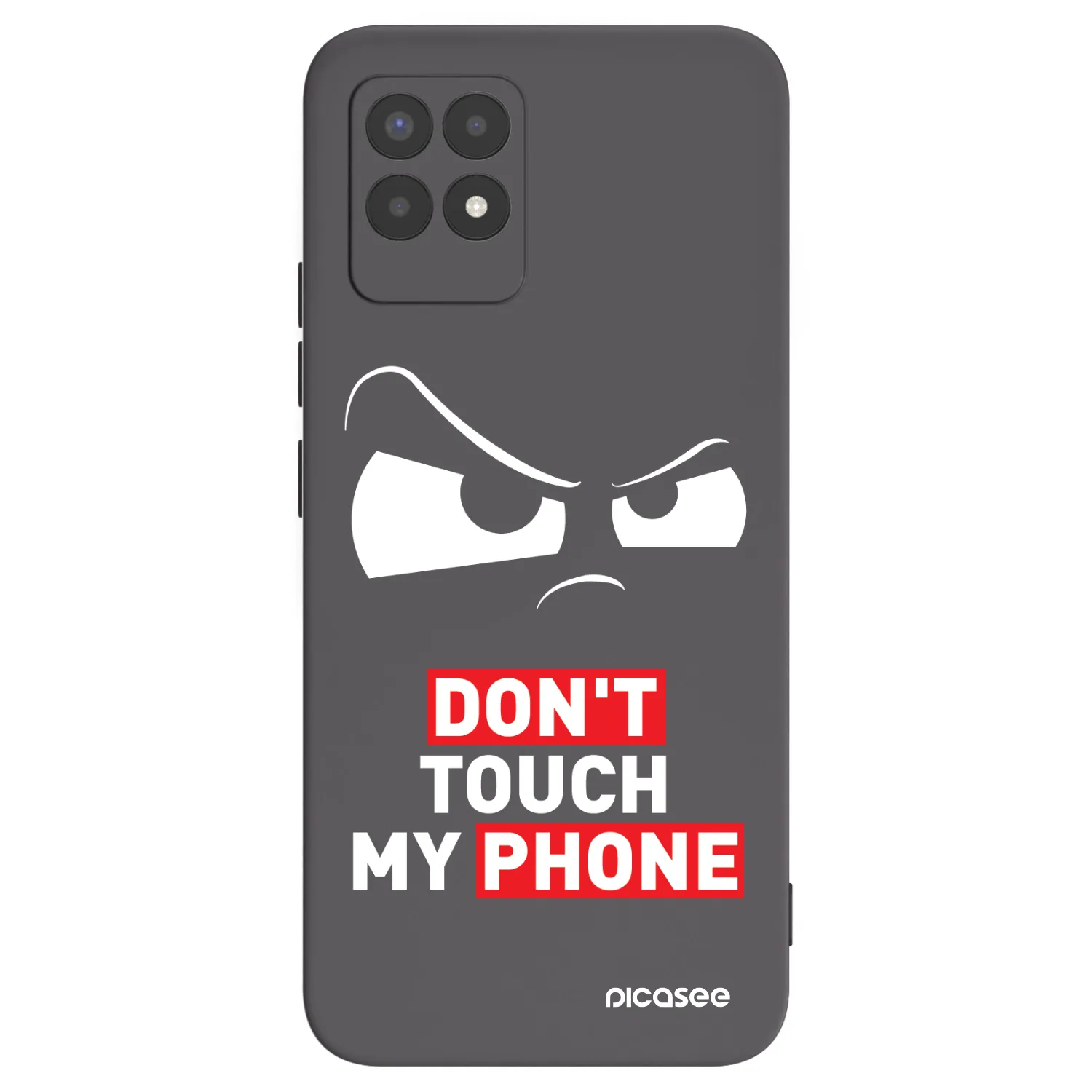 Picasee Μαύρη θήκη σιλικόνης για Realme 8i - Cloudy Eye - Transparent