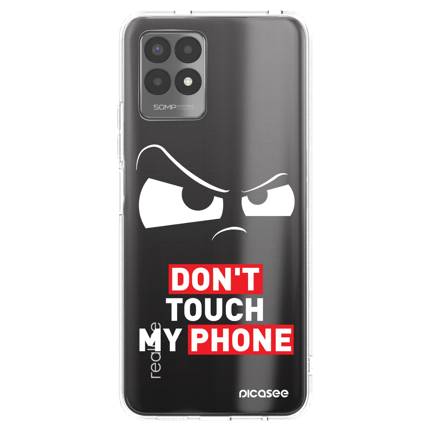 Picasee διαφανής θήκη σιλικόνης Realme 8i - Cloudy Eye - Transparent