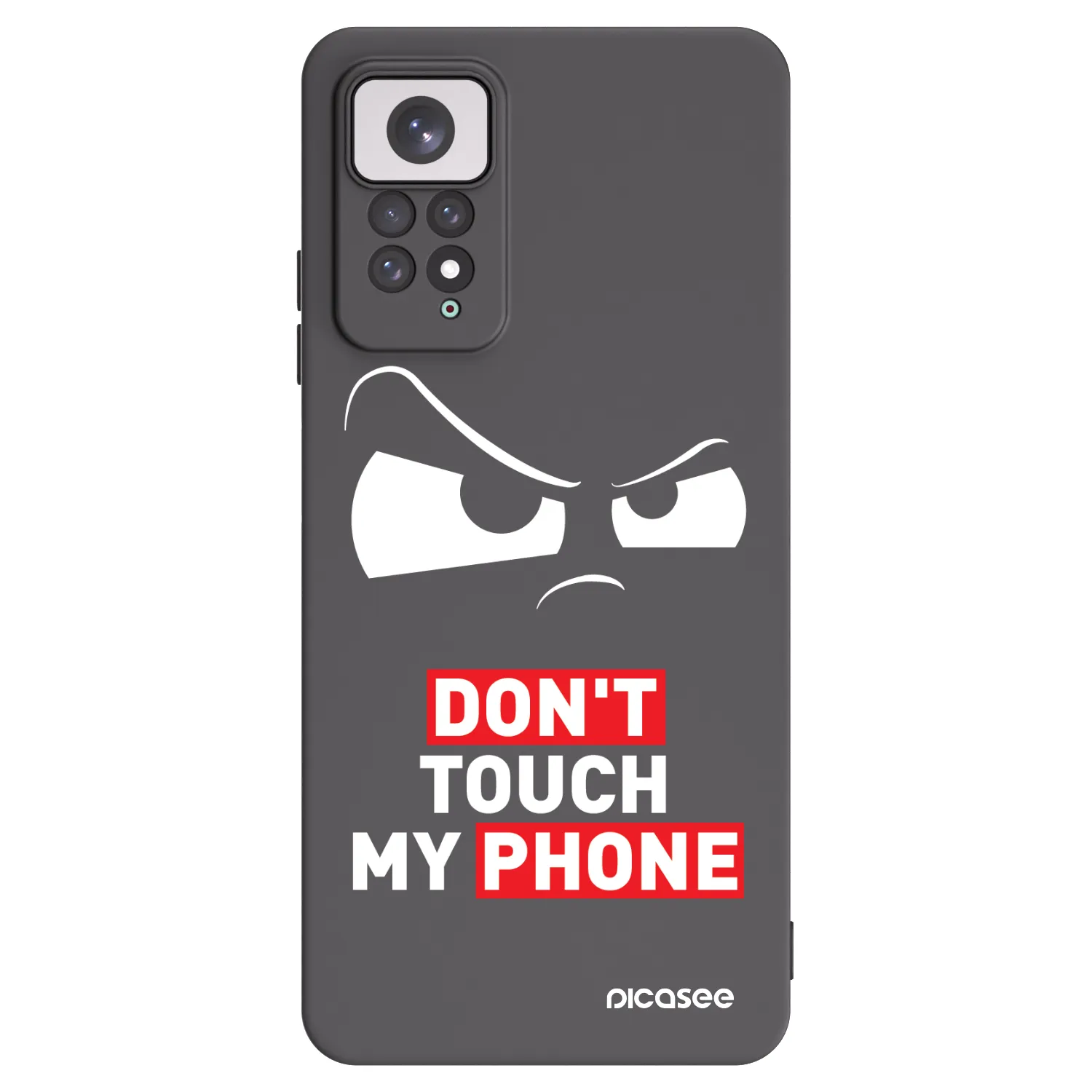 Picasee Μαύρη θήκη σιλικόνης για Xiaomi Redmi Note 11 - Cloudy Eye - Transparent