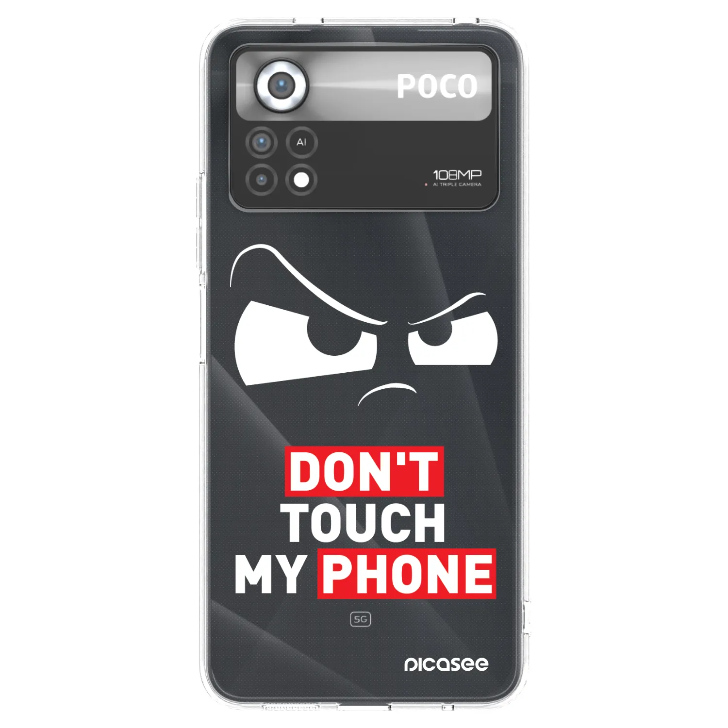 Picasee διαφανής θήκη σιλικόνης Xiaomi Poco X4 Pro 5G - Cloudy Eye - Transparent