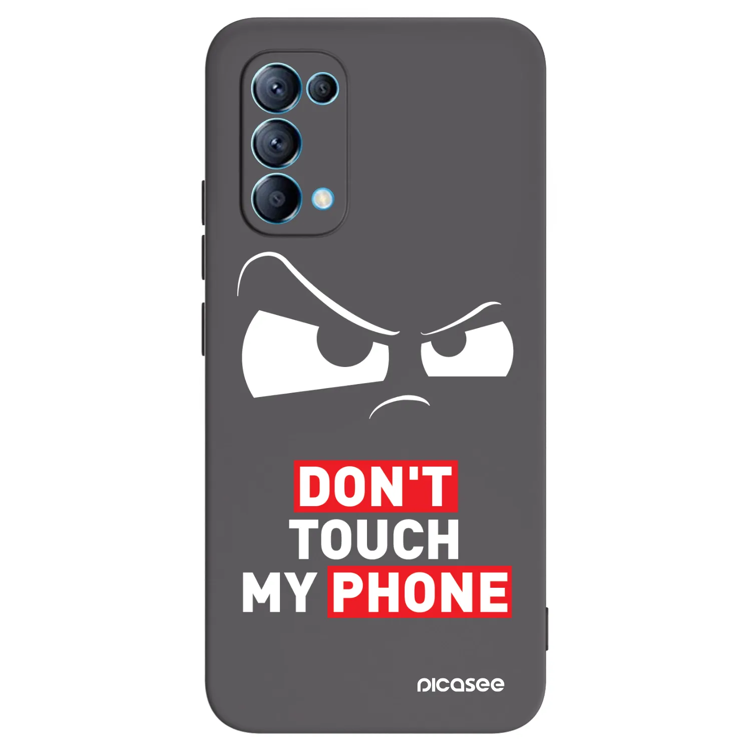 Picasee Μαύρη θήκη σιλικόνης για OPPO Reno 5 5G - Cloudy Eye - Transparent