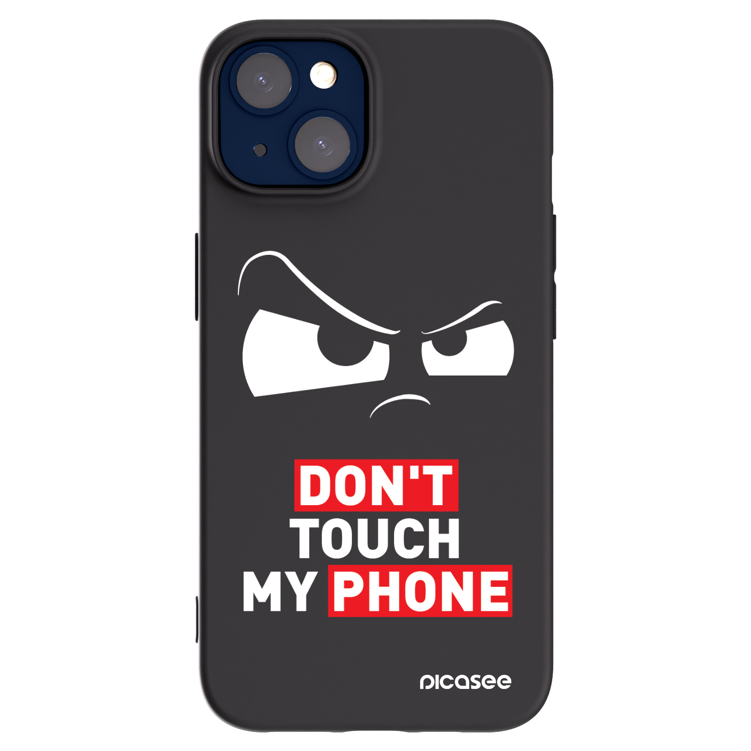 Picasee Μαύρη θήκη σιλικόνης για Apple iPhone 14 - Cloudy Eye - Transparent