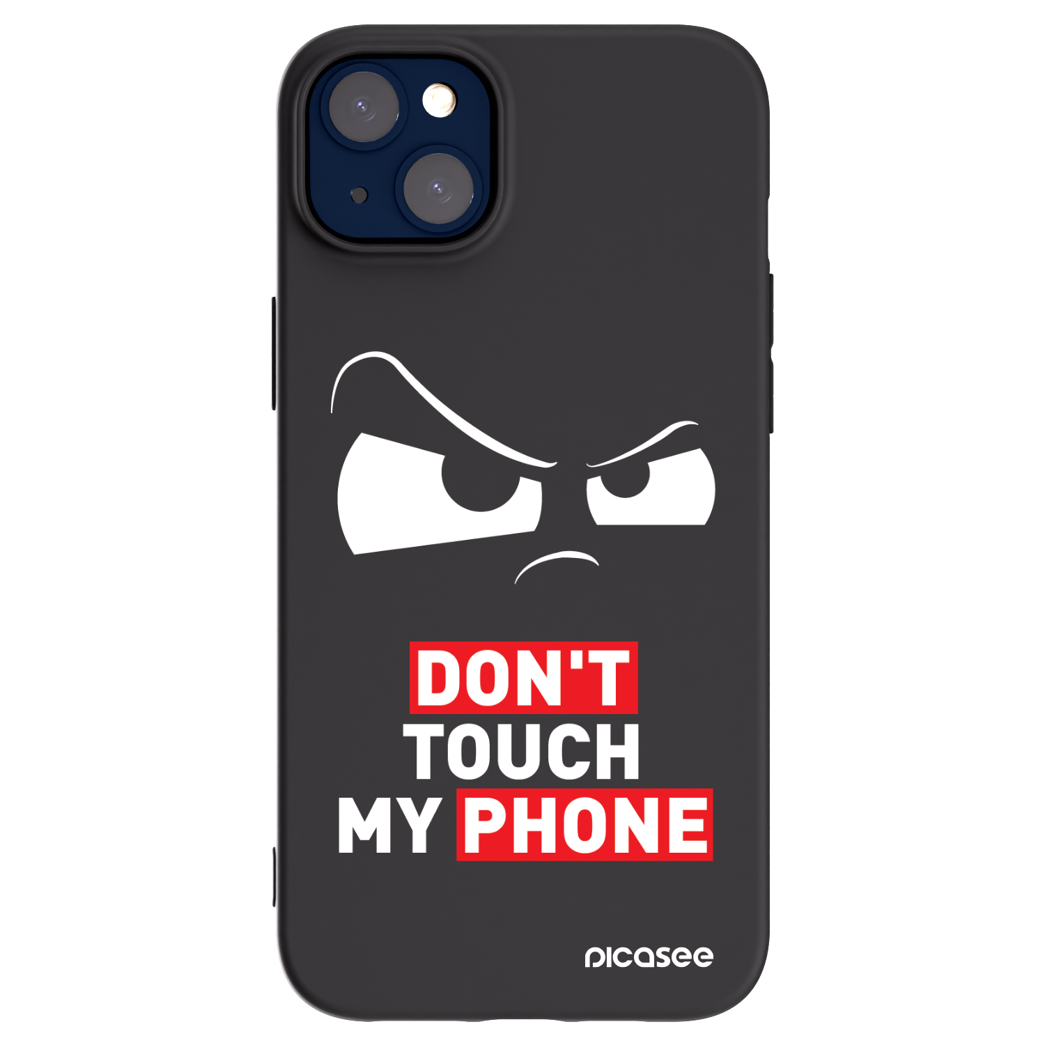 Picasee Μαύρη θήκη σιλικόνης για Apple iPhone 14 Plus - Cloudy Eye - Transparent