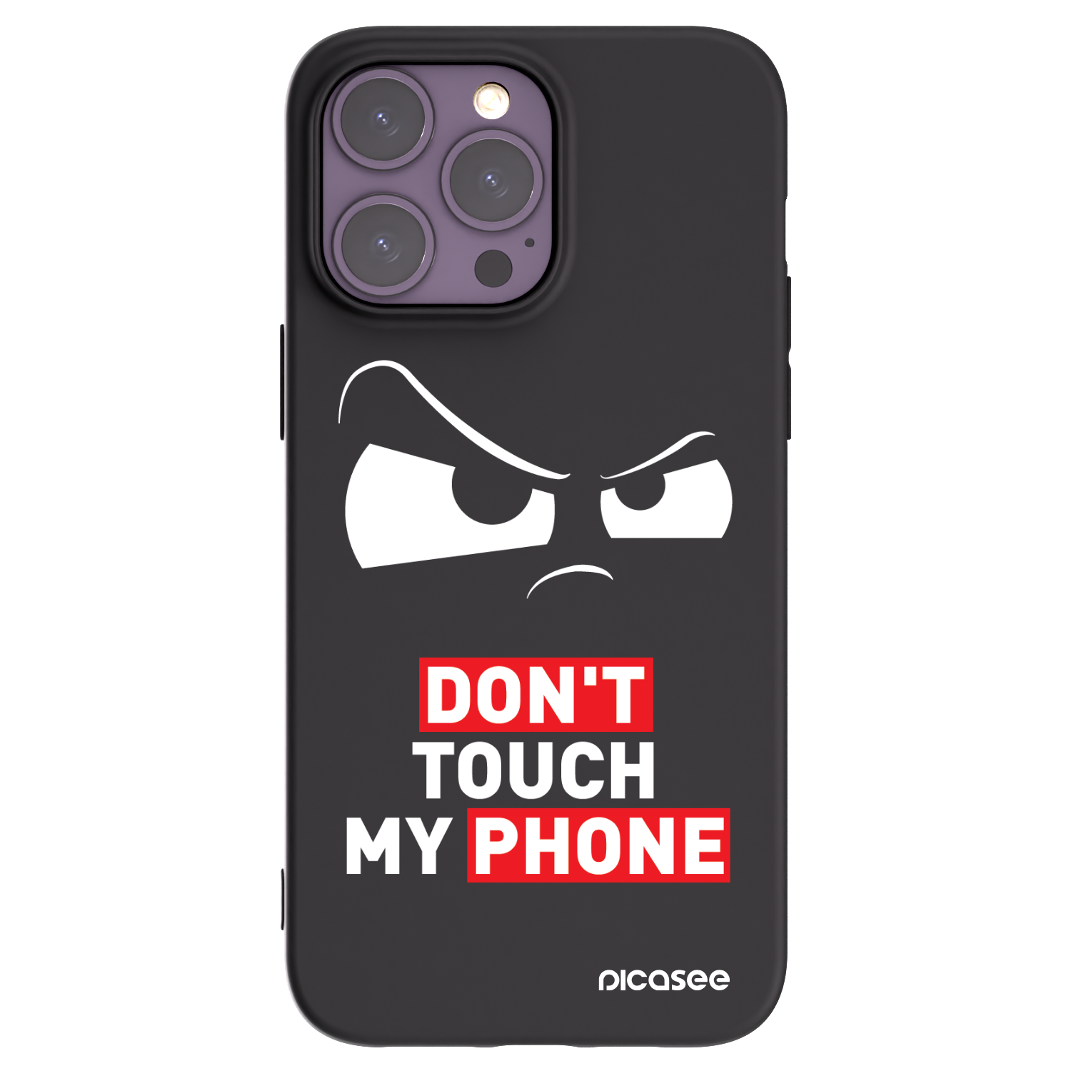 Picasee Μαύρη θήκη σιλικόνης για Apple iPhone 14 Pro Max - Cloudy Eye - Transparent