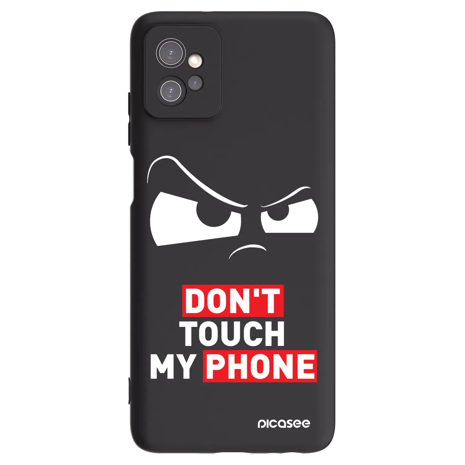 Picasee Μαύρη θήκη σιλικόνης για Motorola Moto G32 - Cloudy Eye - Transparent